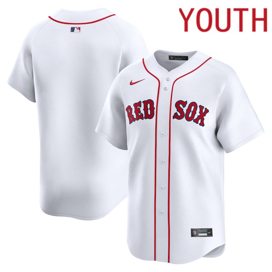 Youth Boston Red Sox Blank Nike White Home Limited MLB Jersey->youth mlb jersey->Youth Jersey